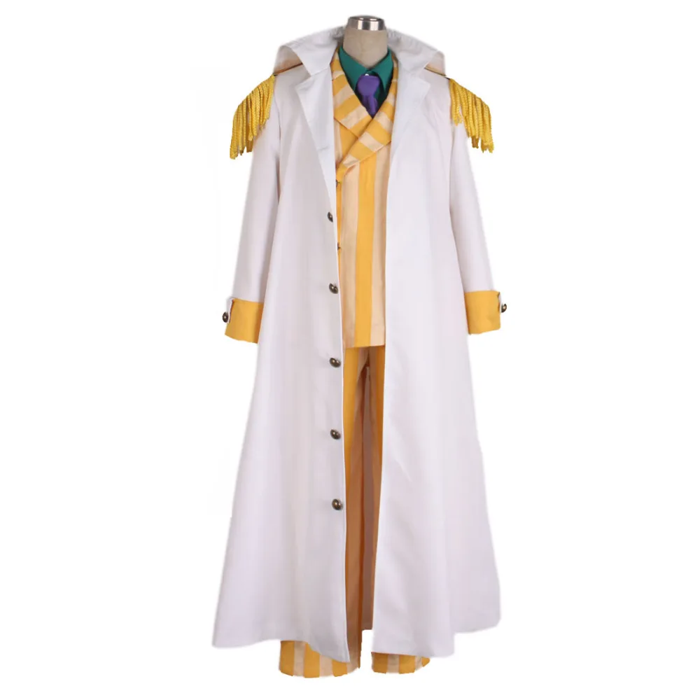 2024 Cosplay Costume Kizaru Taisho Borsalino Costume Cosplay Admiral Uniform Suit Set Outfit Halloween Hot Anime