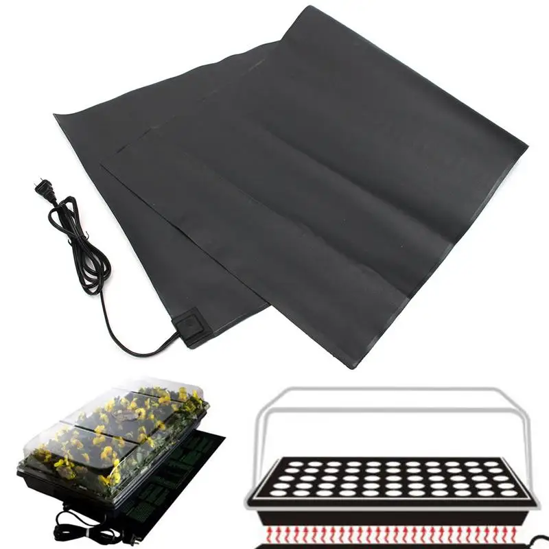 

Large Black Waterproof Seedling Heat Mat Plant Seed Germination Propagation Cloning Starting Accessories Garden Tools Supplies