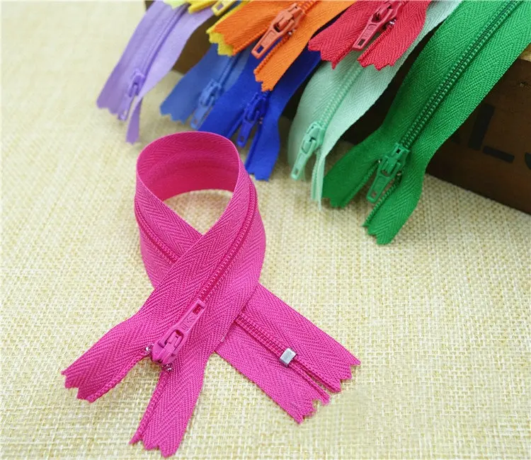 Colorful 3# 20cm Pants Nylon Zipper DIY Handmade Craft Sewing Bag Clothing Accessory 10pcs/lot