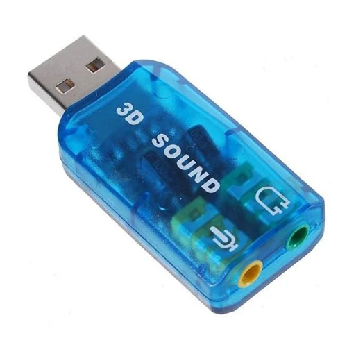 1pc New USB 2.0 Interface 5.1 Stereo Audio Sound Card Adaptor for PC Drop Shipping