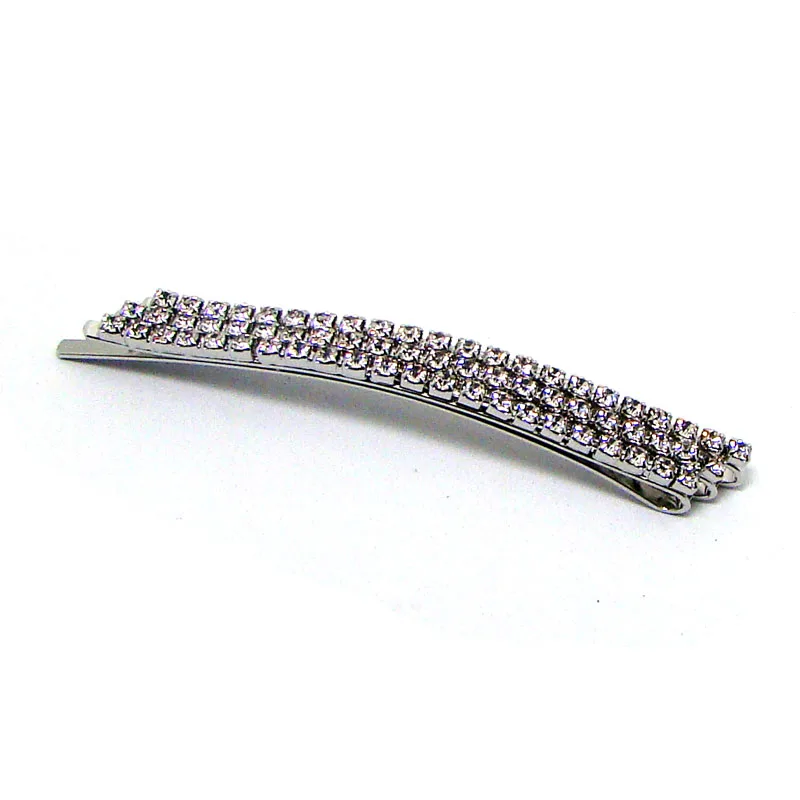 Long Rhinestone Hair Bobby Pin Clip Fashion Headwear Barrette Ornament Summer jewelry accessories Unique design 85mm Long