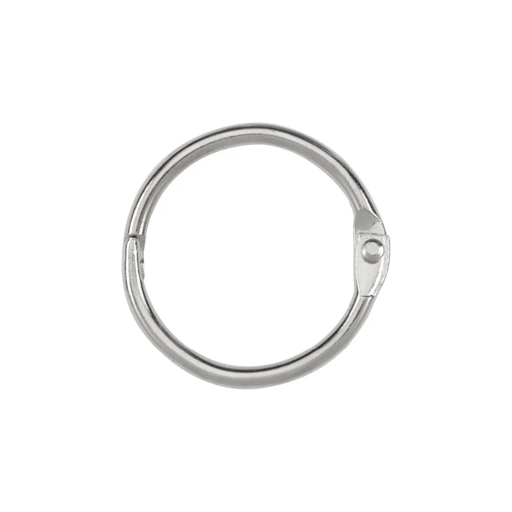 5Pcs 2-inches/50mm Loose Leaf Binder Rings, Nickel Plated Book Rings