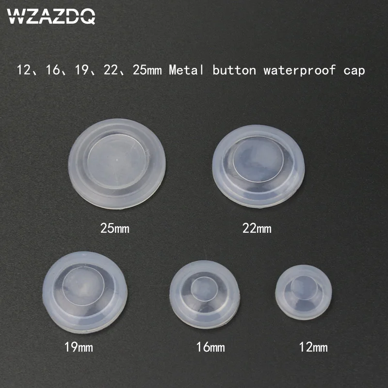 12MM16MM19MM22MM metal button switch dustproof waterproof cover rubber seal protection cover