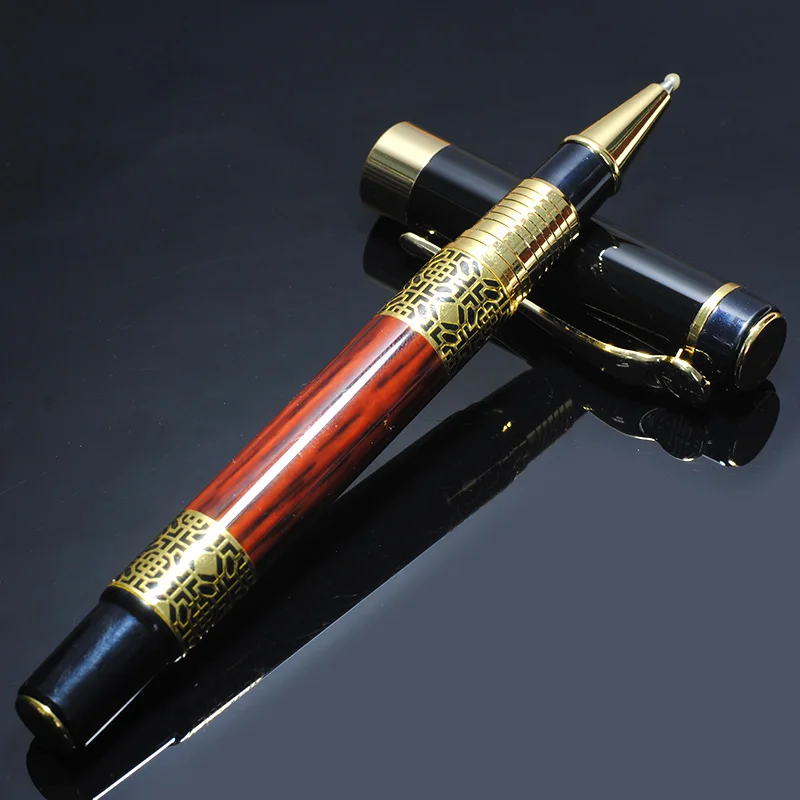 High Quality Luxury Metal Ballpoint Pen Sculpture Pattern Roller Pen Office School Stationary Pen