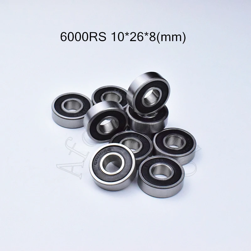 Bearing 1pcs 6000RS 10*26*8(mm) chrome steel rubber Sealed High speed Mechanical equipment parts