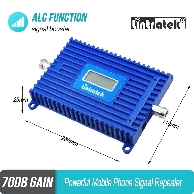 Band 20 Signal Booster 800mhz LTE 4G Signal Repeater ALC AGC 70db Gain 20dbm Signal Amplifier  for Home Office Use