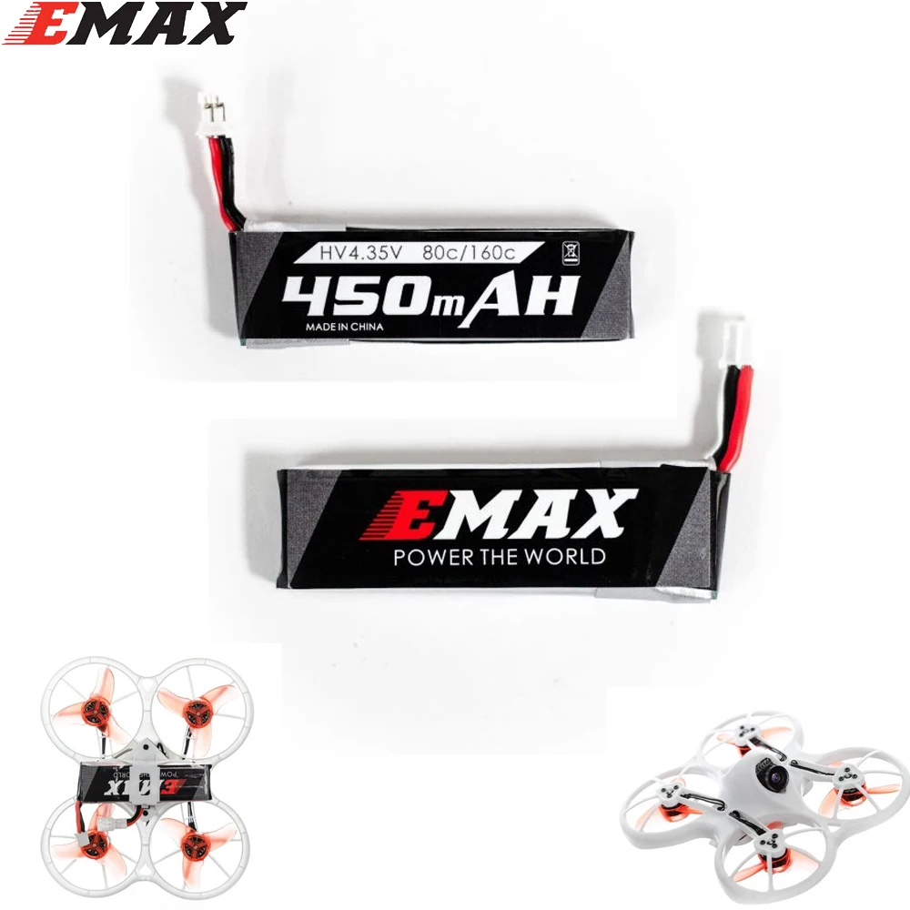 Emax Tinyhawk 1S 450mah 80C Lithium polymer battery PH2.0 For Emax Tinyhawk Avan RC FPV Drone