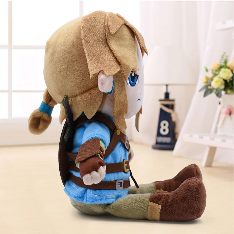 Cartoon Plush Toys Zelda Link Boy With Sword Link Soft Stuffed Doll for Kids Christmas BirthdayGift