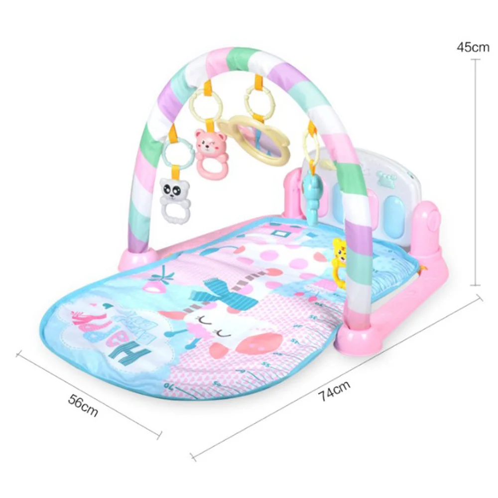 Baby Music Rack Piano Play Mat Keyboard Kid Rug Puzzle Carpet Infant Playmat Gym Crawling Game Pad Toy Early Education