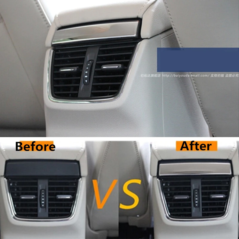 For Skoda Octavia A7 2015 2016 Stainless steel trim after light stick handrails box auto accessories 1pc