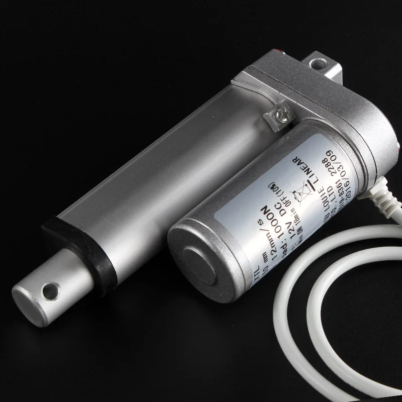 100mm stroke DC motor 220V AC electric putter 12V 24V lifting telescopic rod window chamber