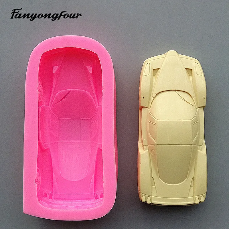 Silicone mold 3D anti real sports car resin gypsum candle concrete crystal drop glue mold DIY handmade handicraft