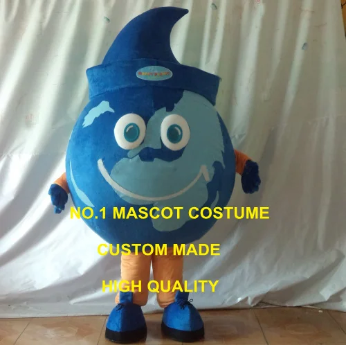 

School Anime Cosply Dress The Blue Earth Globe Mascot Costume Adult Lovely Earth Theme Cartoon Mascotte Fancy Dress Kits 1784