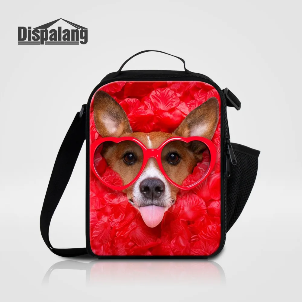 

Dispalang Cute Dog Print Kids Lunch Bags Portable Insulated Thermal Cooler Bag Lunch Box Carry Picnic Food Tote Storage Bag