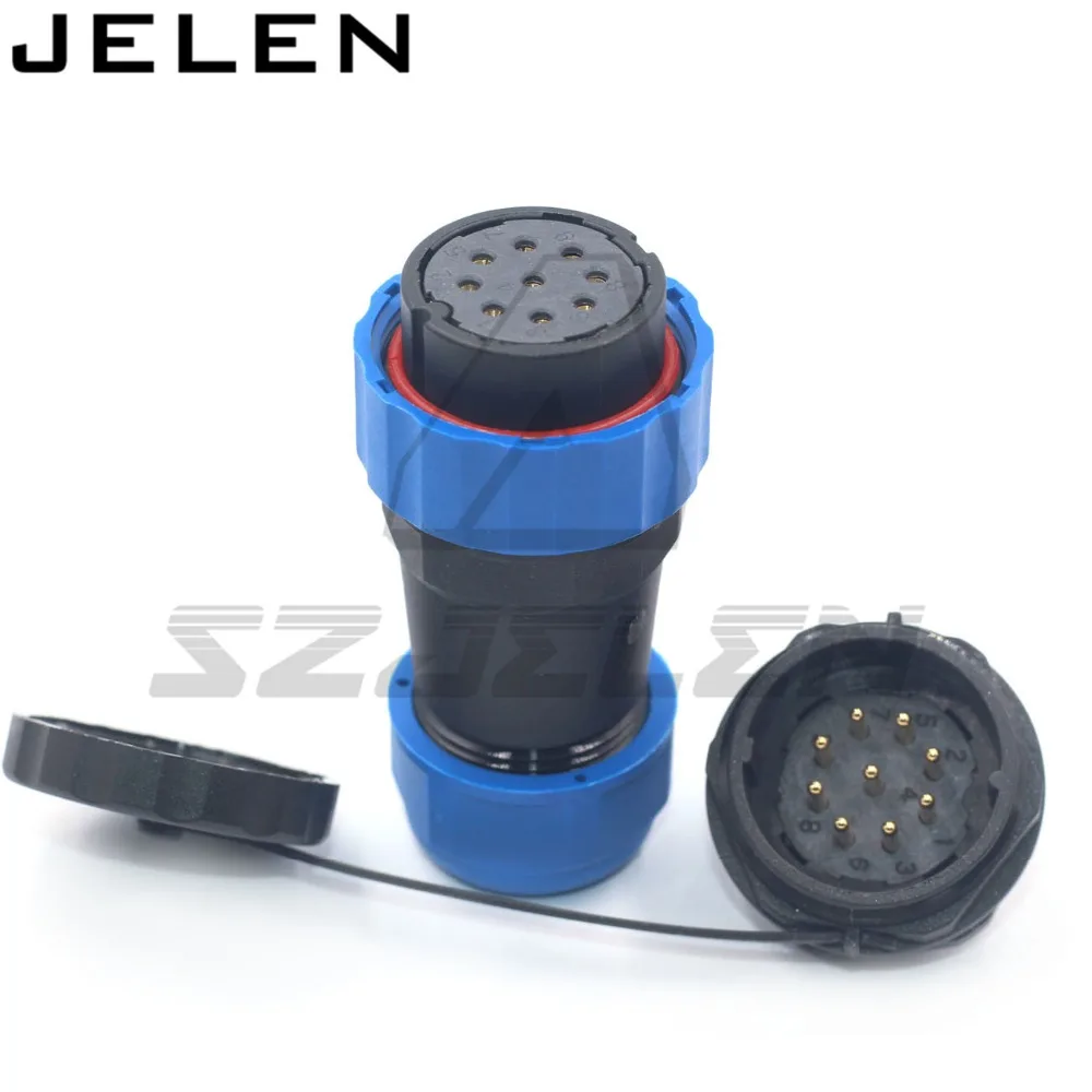 SD28 waterproof connector 2 3 4 5 6 7 9 10 12 14 16 19 22 24 26pin power cable wire connectors SP28 plug and socket IP68