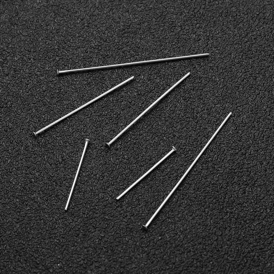 50-100 Stück Edelstahl Köpfe Auge Flachkopf Pin Gold versilbert Kugelkopf Pins für Schmuckherstellung Zubehör – Detail 11