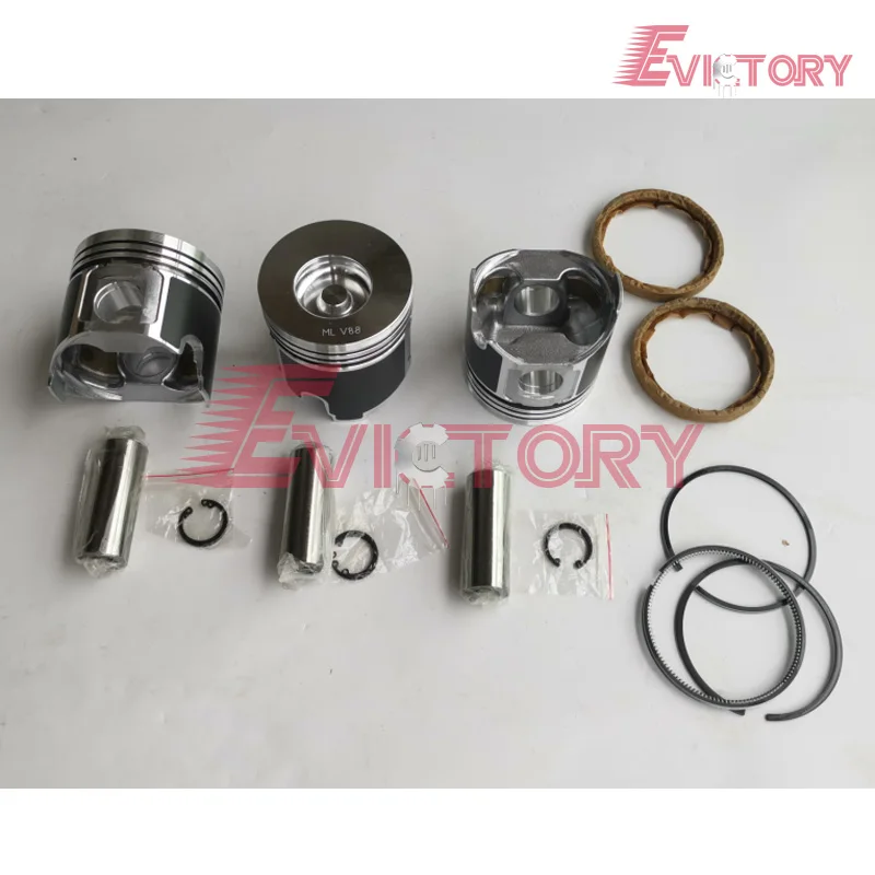 For Yanmar 3TNV88 piston + ring compelete gasket engine bearing