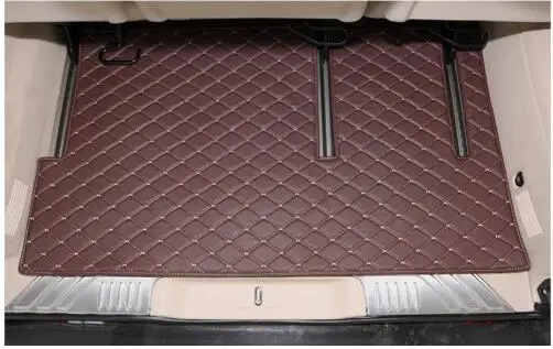 Custom full set car floor mats + one trunk mat for Mercedes Benz V 250d 7 seats 2019-2015 waterproof rugs carpets for V250d 2018