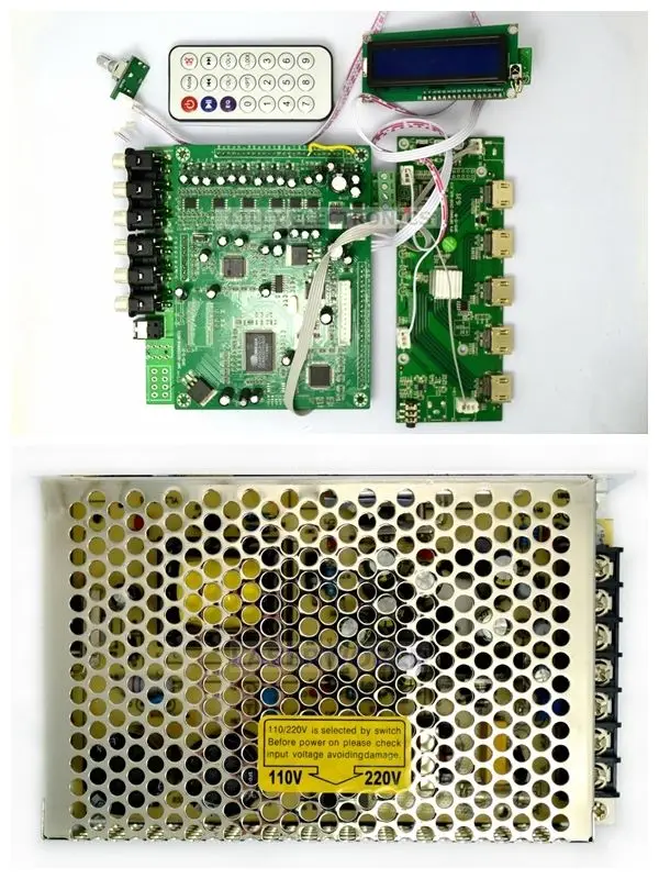 ZY-DTS8HD 7.1 Channel Decoders Decode Board DTS AC3 3D HDMI 1.4 DTS Decoders with power supply