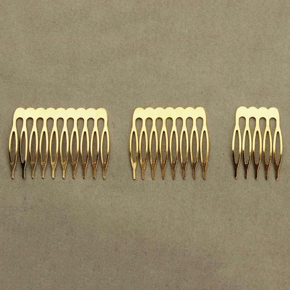 10pcs/lot 5/8/10 Teeth Metal Hair Comb Clips Claw Hairpins Hair Clips DIY Jewelry Findings For Women Wedding Hair Supplies