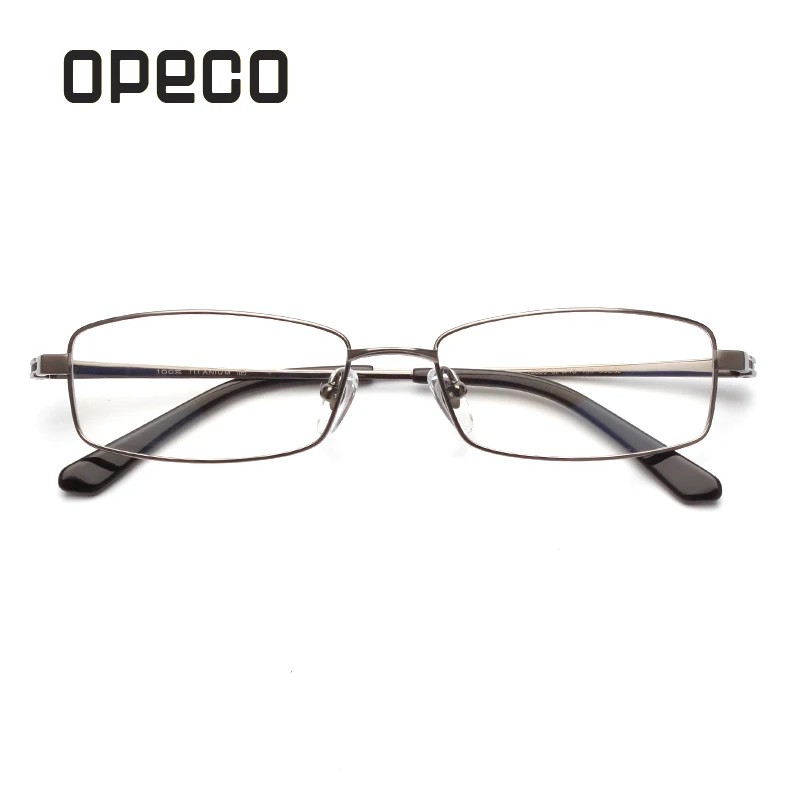 

Opeco Brands 100% Pure Titanium Man Eyeglasses Frame RX able Recipe Men Glasses Full Rim Light Weight Myopia Optical Eyewear8850