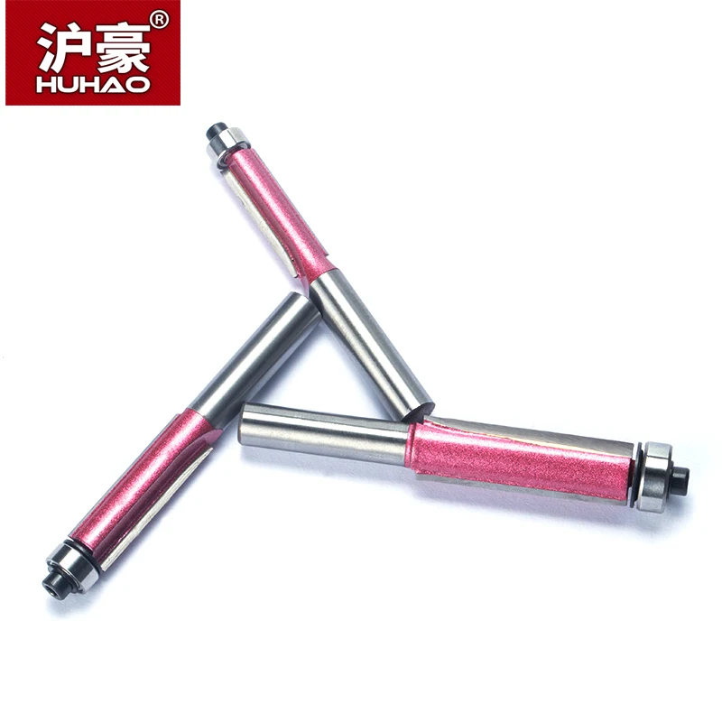 HUHAO Industrial Grade Cutter Bearing Flush Trim Router Bit Trimming CNC Cutter Woodworking Milling Bits