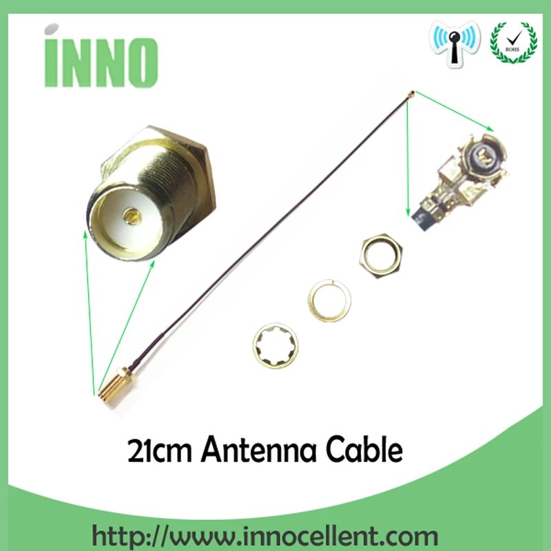 EOTH 20pcs 2.4g antenna 2~3dbi sma male wlan wifi 2.4ghz antene IPX ipex 1 SMA female pigtail Extension Cable iot module antena