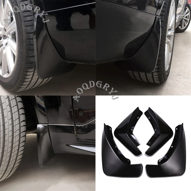 Car Styling For Volvo XC90 2015-2019 Front&Rear Mud Flaps Splash Guards mudguards Fenders 4pcs Glossy Black Or Crystal White