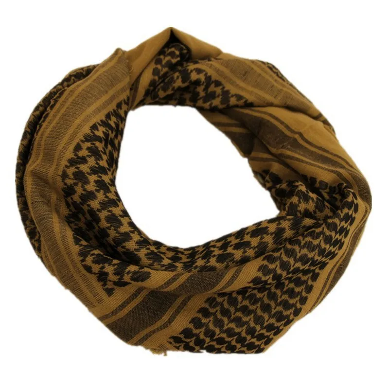 Winter Outdoor Tactical Camo Scarf Arab Breathable Headband Desert Scarf Outdoor Camping Hiking Scarf Neck Bag Shemagh