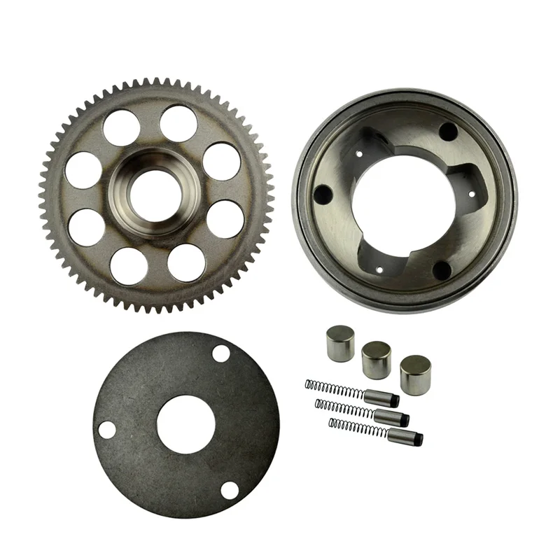 Motocykl łożysko oporowe rozrusznik sprzęgło koła zamachowego koraliki rolki Assy dla SUZUKI GN250 82-01 GN250E GZ250 Marauder TU250 E