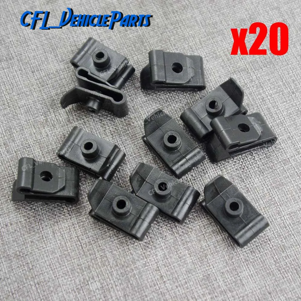 x20 Bumper Fender Nylon Clip U Nut #12 Screw Retainer 9046705114 For Toyota Camry RAV4 For Lexus IS300 2001-On