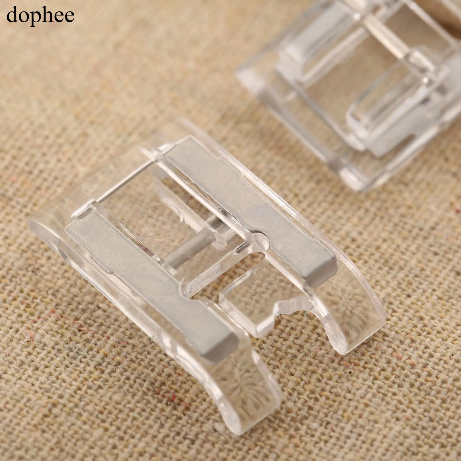 dophee Domestic sewing Satin Stitch Foot presser foot For Brother For Singer Janome Sewing Machines Snap-on Sewing Presser Foot