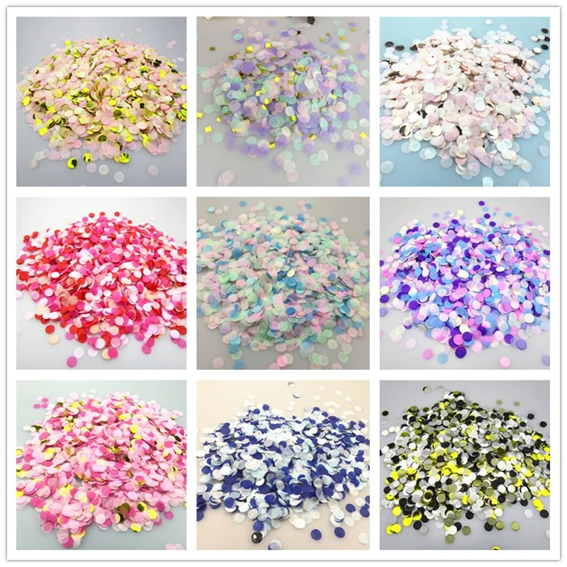 

10gram 1cm Round Tissue Paper Confetti Circles Dots Filling Balloons Event Baby Shower Wedding Birthday Party Decoration