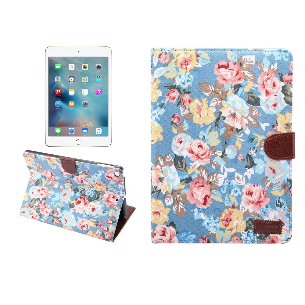 Painted Pattern Pu Leather Case For New ipad 9.7 2017 2018 A1822 A1893 Smart Case For Apple iPad 5 6 Air Air 2 Tablet Cover +pen