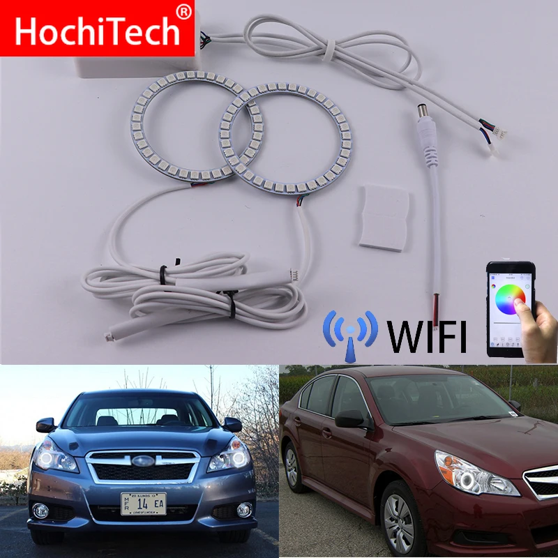 

Wifi Wireless RGB Multi-Color LED Angel Eye Halo Rings Day Light DRL for Subaru LEGACY 2009 2010 2011 2012 2013 2014