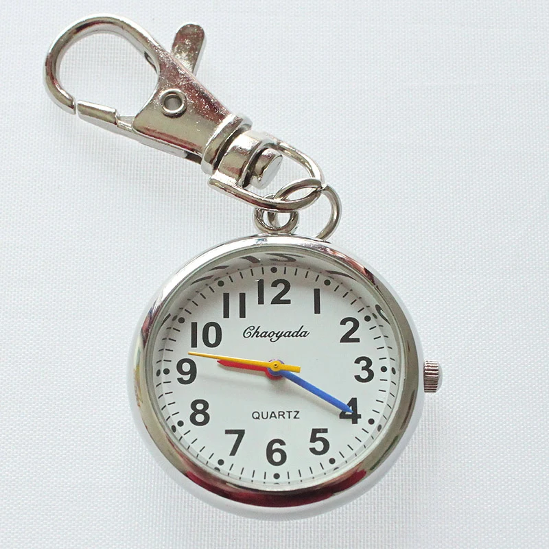 Wholesale Price Bulk 10pcs/Lot Stainless Steel Quartz Watches Pocket Pendant Key Ring Watch GL48T Children Watches Cheap Watches