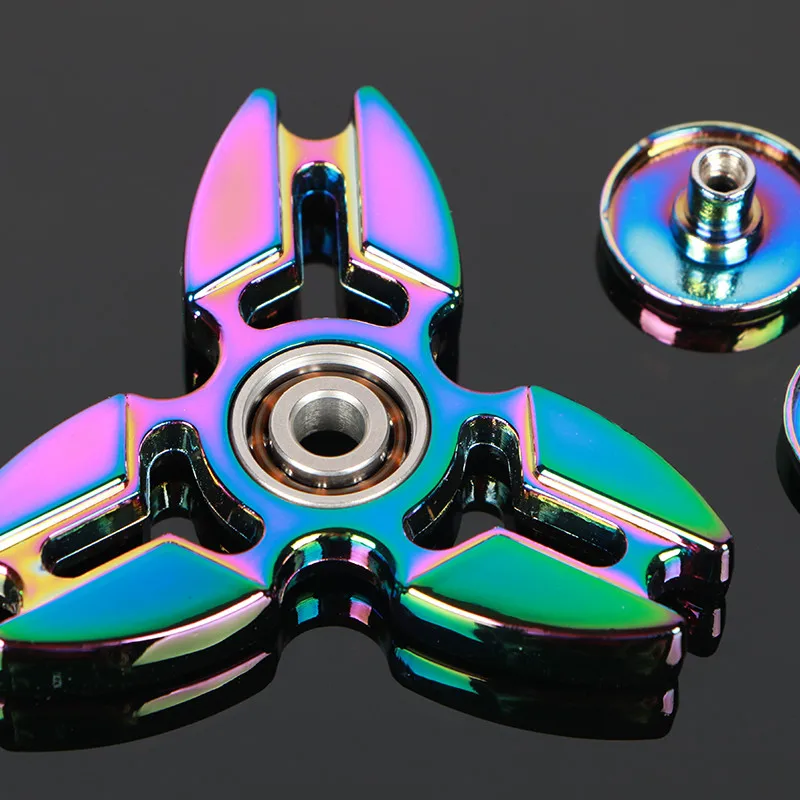 Crab legs Colorful  Tri-Spinner Fidget Toy EDC Hand Spinner Anti Stress Reliever And ADAD Fidget Spinner 606 steel Bearing