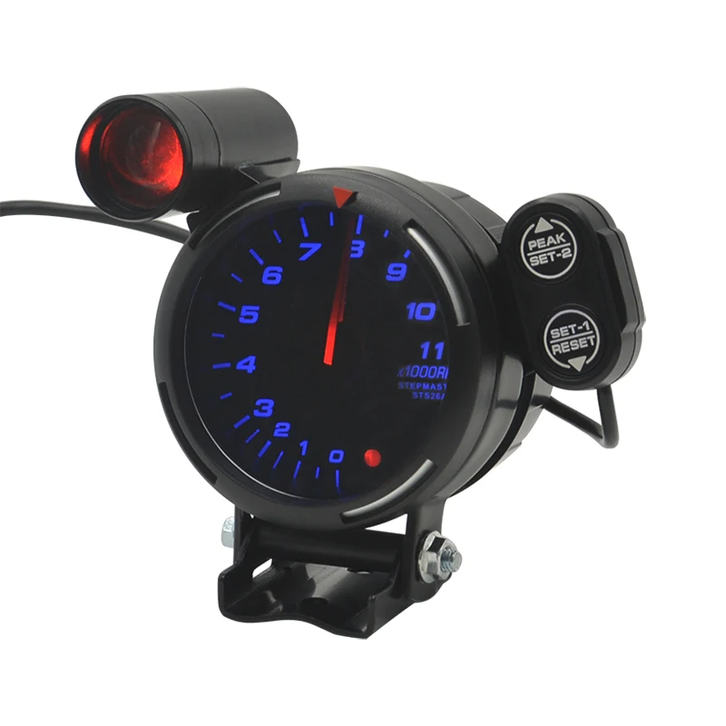 80mm High Speed Stepper Motor Auto Tachometer Gauge For Car 1/2/3/4/5/6-/7/8 Cylinder Engine 11000RPM Shift-Light Meter