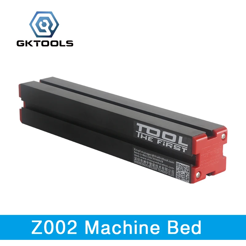 GKTOOLS, Z002 280mm*50mm*50mm Long Machine Bed, Aluminum alloy, Long Dock, Used for 6 in 1 Mini Lathe, Z002