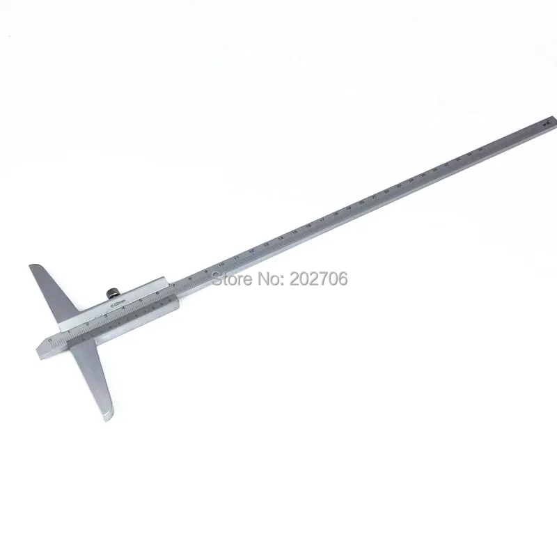 150mm 200mm 300mm Depth Vernier Calipers Stainless Steel Vernier Caliper Gauge Micrometer Angular Dial Tool Ruler Gauge