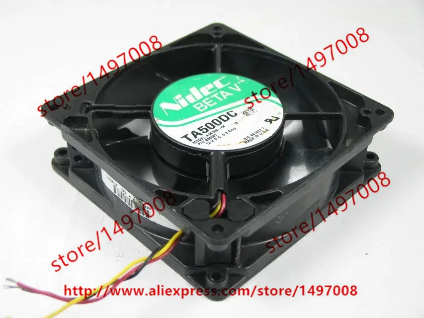 

Nidec A34359-58 DC 12V 0.98A 3-Wire 127x127x38mm Server Cooling Fan