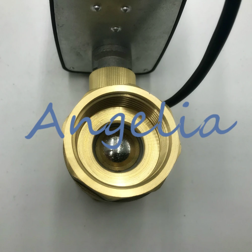 AC110-220V (Universal) G1/2" BSP DN15 Brass 2 Way Manual and Automatic Motorized Ball Valve Electrical Actuator Normally Open