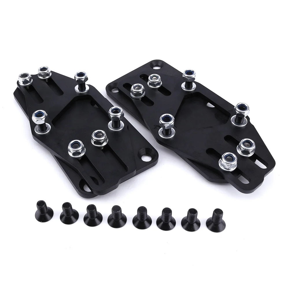 

Sliders Adjustable Motor Mount Adapters Black For 1997-2013 Gen III/IV LS Series Engine Mount TT101301