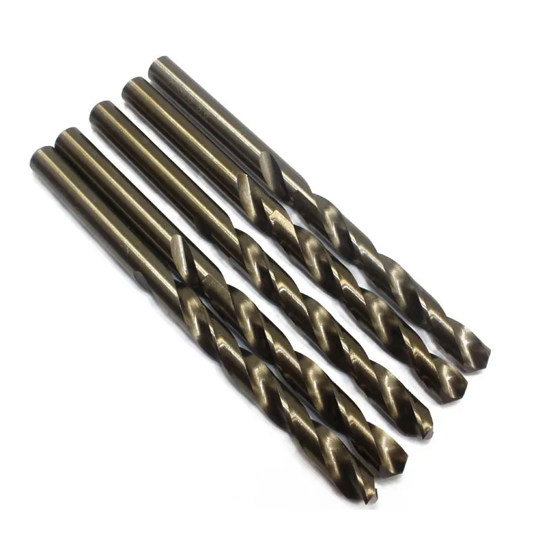 M35 8.6 5PCS Cobalt full-grinding stainless steel special straight shank twist drill special stainless steel metal reamer bit