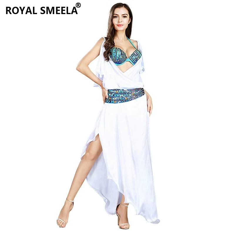 Oriental Beads Dance Bollywood Costume For Women Diamond Dance Bra Belt Maxi Skirt Indian Arab Tribal dancing dress Dance Outfit