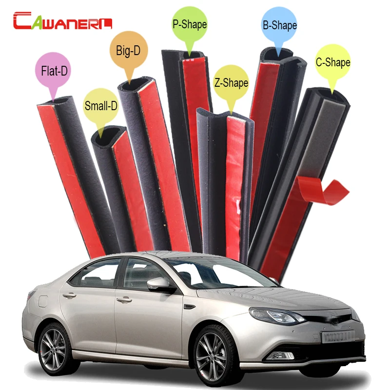 

Cawanerl For MG 3 5 6 7 Car Hood Door Trunk Seal Sealing Strip Kit Weatherstrip Vehicle Rubber Seal Edge Trim Sound Insulation