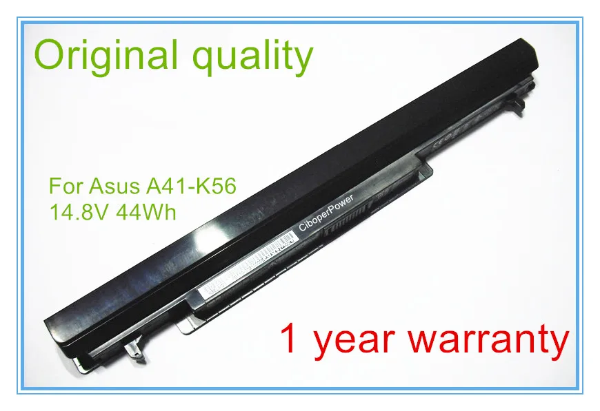 Original A41-K56 Laptop Battery for K46 K46C K46CA K46CM K56 K56CA K56CM A41-K56 A32-K56 14.8V 2950mAh 4Cell