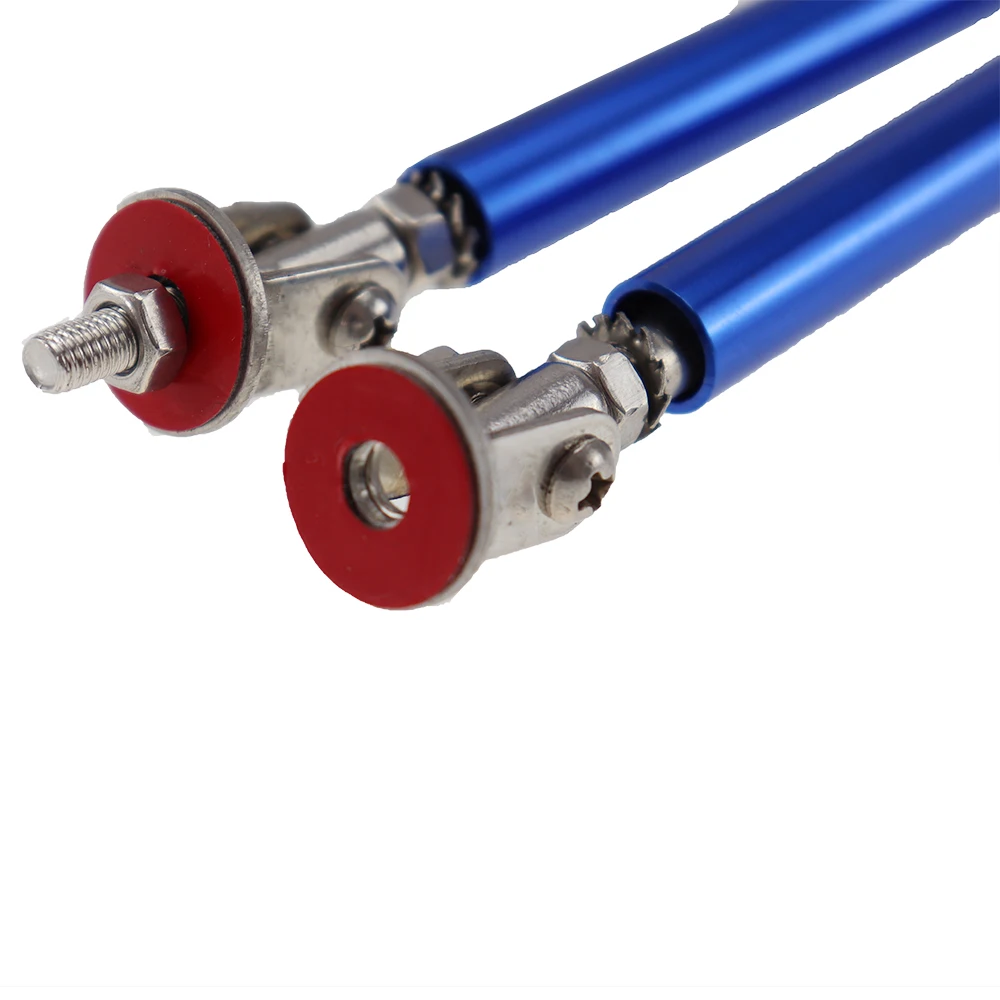 Car Splitter Rods Racing Adjustable Adhensive Front Rear Bumper Lip Support Strut Brace Tie Pull Bar Kit 75/100/150/200mm 1 Pair