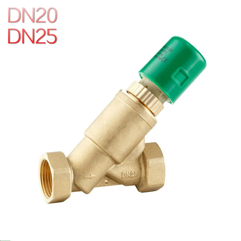 DN20 DN25 brass Balance valve Two way valve Electric control valve