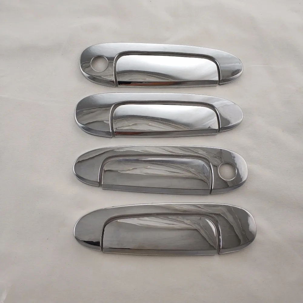 8pcs ABS Chrome Car DOOR HANDLE COVER For Toyota Yaris Vitz Xp10 1999-2005 Car door handle bowl cover lid